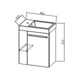 UMIVALNIŠKA ENOTA KOLPA SAN OUK 40-D WH KIKI BELA Z UMIV. LITI MARMOR