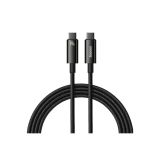 USB KABEL BASEUS KABEL USB-C/USB-C 240W BASEUS TUNGSTEN 2M ČRN