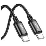 HOCO PODATKOVNI KABEL X89 TYPE C - TYPE C 60W 2M - ČRN