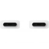 SAMSUNG PODATKOVNI KABEL EP-DX510JWE SUPER FAST CHARGE TYPE C NA TYPE C 100W 5A 1,8M - BEL (BLISTER)