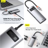 USB RAZDELILEC (HUB) BASEUS HUB POSTAJA 4V1 USB-C BASEUS USB/HDMI/USB-C PD