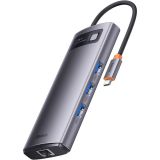 USB RAZDELILEC (HUB) BASEUS HUB POSTAJA 7V1 BASEUS METAL GLEAM