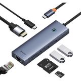 USB RAZDELILEC (HUB) BASEUS HUB USB-C HDMI 4K 30HZ 100W
