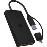 USB RAZDELILEC (HUB) ICY BOX RAZDELILNIK USB-C/A NA HDMI