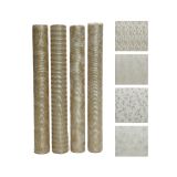 NAMIZNI TEKAČ V ROLI Z BLEŠČICAMI ZLAT, 35X200 CM