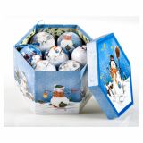 BUNKA IZ UMETNE MASE GLOSSTYLE V ŠKATLI 14 KOSOV 5 CM 7 POSUTIH, 7 GLADKIH