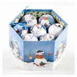 BUNKA IZ UMETNE MASE GLOSSTYLE V ŠKATLI 14 KOSOV 5 CM 7 POSUTIH, 7 GLADKIH