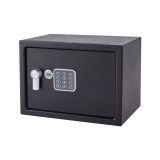YALE TREZOR VALUE MEDIUM; VXŠXD 250X350X250 MM, 8,3 KG, 16,3 L,  Z ELEKTRONSKA KLJUČAVNICA IN DVEMA KLJUČEMA, ČRNI.