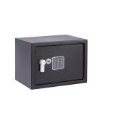 YALE TREZOR VALUE MEDIUM; VXŠXD 250X350X250 MM, 8,3 KG, 16,3 L,  Z ELEKTRONSKA KLJUČAVNICA IN DVEMA KLJUČEMA, ČRNI.