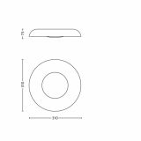 VARČNA PLAFONJERA PHILIPS STILL STROP/STENSKA ALUMINIJ 1X22W 2GX13 EEL-