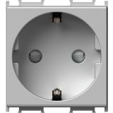 PODOMETNA VTIČNICA MODUL VARNOSTNA, 10 KOS/PAK SREBRNA, VIJAČNA, 2M, BOK