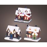 VASICA DECORIS HIŠKA Z LED LUČKO 9 L 8X13.5X13 CM, SORTIRANO