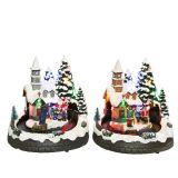 VASICA HIŠKA 20 CM 3X AA Z VLAKOM SORT