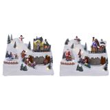 VASICA LUMINEO HIŠKA NA HRIBU 17X26X19.5 CM