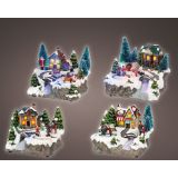 VASICA LUMINEO HIŠKA Z REKO 16X19X15 CM SORT