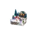 VASICA LUMINEO HIŠKA Z REKO 16X19X15 CM SORT
