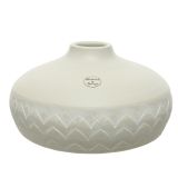 VAZA DECORIS VAZA BELA KREM FI 28CM X 14CM