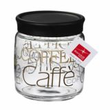 POSODA ZA SHRANJEVANJE BORMIOLI ROCCO 0.75 L GIARA KAVA ČRN POKROV