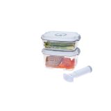 VEČNAMENSKA DOZA STATUS SET VAKUUMSKIH POSOD 3-DELNI, BEL