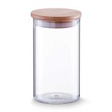 VEČNAMENSKA DOZA ZELLER PRESENT 1000 ML STEKLENA Z BAMBOO POKROVOM