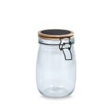 POSODA ZA SHRANJEVANJE ZELLER PRESENT 1000 ML Z ZAPIRALOM NA SPONKO STEKLENA BOR