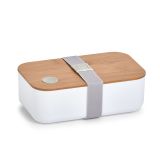 POSODA ZA SHRANJEVANJE ZELLER PRESENT 750 ML, 19.3X11.8X6.8 CM BAMBUS BELA