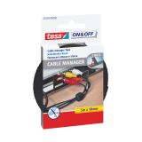 VEČNAMENSKI LEPILNI TRAK TESA UREJEVALEC KABLOV TRAK 5MX10MM ČRN