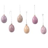 VELIKONOČNI PROGRAM DECORIS JAJČKA V TUBI 8/1, 3X5 CM PISANA LILA,BEŽ