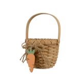 VELIKONOČNI PROGRAM DECORIS KOŠARA LESENA S KORENJEM 15X12 CM