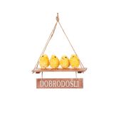 VELIKONOČNI PROGRAM GLOSSTYLE PIŠČANCI NA GUGALNICI 50 CM VISEČA DEKORACIJA