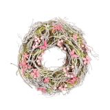 VELIKONOČNI PROGRAM GLOSSTYLE VENEC FI 24 CM Z ROŽAMI VISEČI