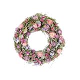 VELIKONOČNI PROGRAM GLOSSTYLE VENEC FI 30 CM Z ROŽAMI VISEČI