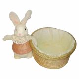 VELIKONOČNI PROGRAM GLOSSTYLE ZAJČEK S KOŠARO SORTIRANO 21X15X17 CM SORTIRANO