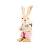 VELIKONOČNI PROGRAM GLOSSTYLE ZAJČICA 37 CM IZ SLAME