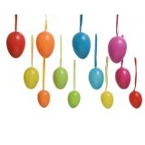 VELIKONOČNI PROGRAM JAJČKA 12/1 BARVE 4X6CM, 3X5CM, 2.5X4CM