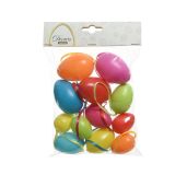 VELIKONOČNI PROGRAM JAJČKA 12/1 BARVE 4X6CM, 3X5CM, 2.5X4CM