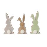 VELIKONOČNI PROGRAM ZAJČEK LESEN S COFOM 17 CM SORT