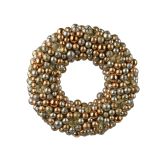 VENČEK DECORIS 33 CM, ZLATO SREBRN