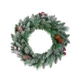 VENČEK DECORIS FI 50 CM, LEDEN Z JAGODA. WINDHAM