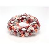 VENČEK GLOSSTYLE FI 34 CM ROZA S KOZARČKI