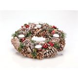 VENČEK GLOSSTYLE FI 35 CM RDEČ S KOZARČKI