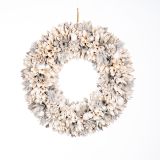 VENČEK GLOSSTYLE BEL Z BELIMI BUNKAMI 49X49 CM