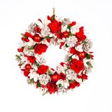 VENČEK GLOSSTYLE BELE, RDEČE, ZELENE BARVE 35X35 CM