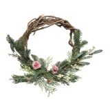 VENČEK VRATNI FI 40 CM ROZA