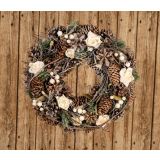 VRATNA DEKORACIJA GLOSSTYLE VENEC FI 26 CM VEJE IN ROŽE