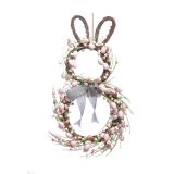 VENEC ZA VELIKO NOČ V OBLIKI ZAJČKA, OKRAŠEN Z JAJČKI