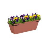 PE KORITO Z VODNO REZERVO VENEZIA BALKONSKI SET TERRACOTTA 60X27CM