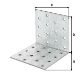 VEZNI ELEMENT ALBERTS 80X80X80 MM KOTNI PERFORIRAN