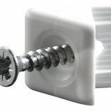 NOSILEC HRBTIŠČA HETTICH DIY 14X10X10 PVC, BELA, V ZAVOJU JE 20 KOS