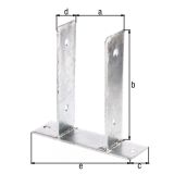 VEZNI ELEMENT ALBERTS NOSILEC ZA STEBER 91X201 U ZA VIJAČENJE V BETON